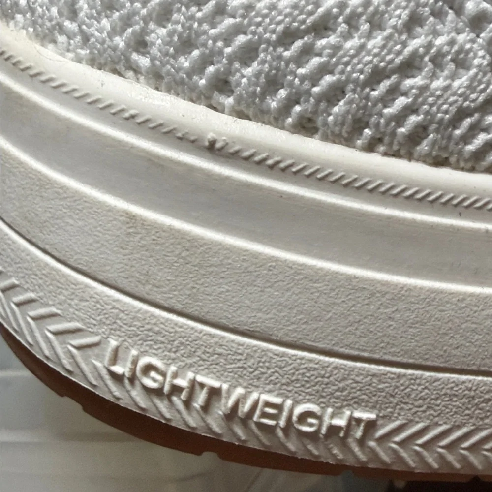 Keds Cream Lace-Up lightweight blissarch textile Sneakers Size 7W
